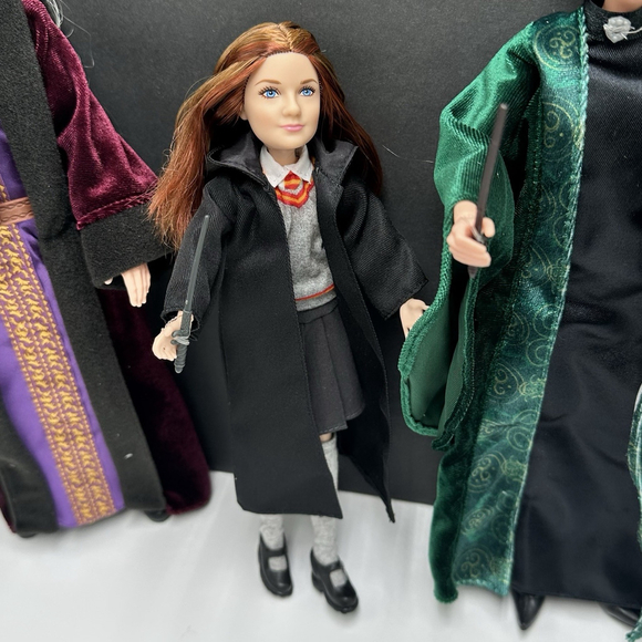 Mattel Harry Potter Hermione Minerva McGonagall Dumbledore Wands Doll Lot of 4 - Picture 3 of 16